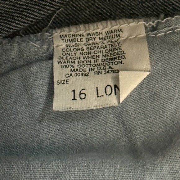 Vintage Lee Jeans Womens 16L Long‎ High Rise 80s 90s Mom Straight Riders - Picture 7 of 8
